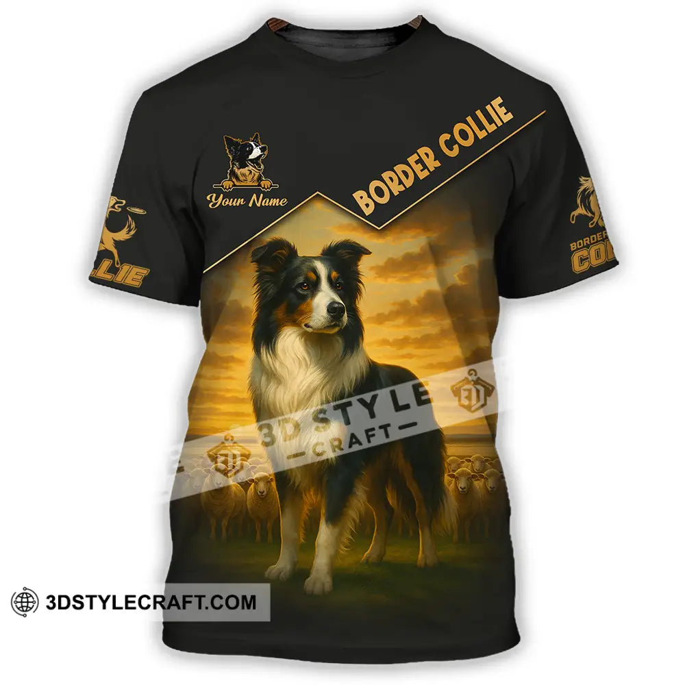 Unisex Shirt - Custom Border Collie Shirt T-Shirt / S T-shirt