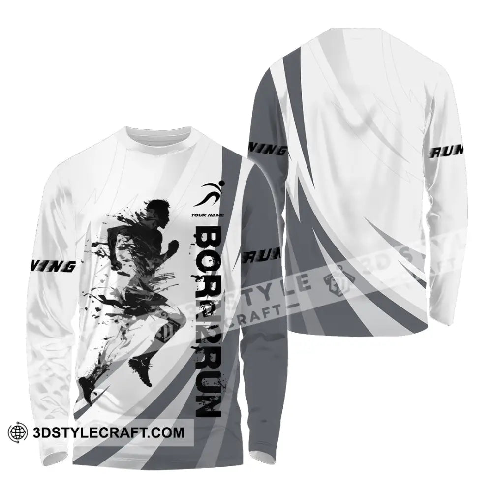 Unisex Shirt - Custom Born To Run Shirt Long Sleeve Shirt / S T-shirt