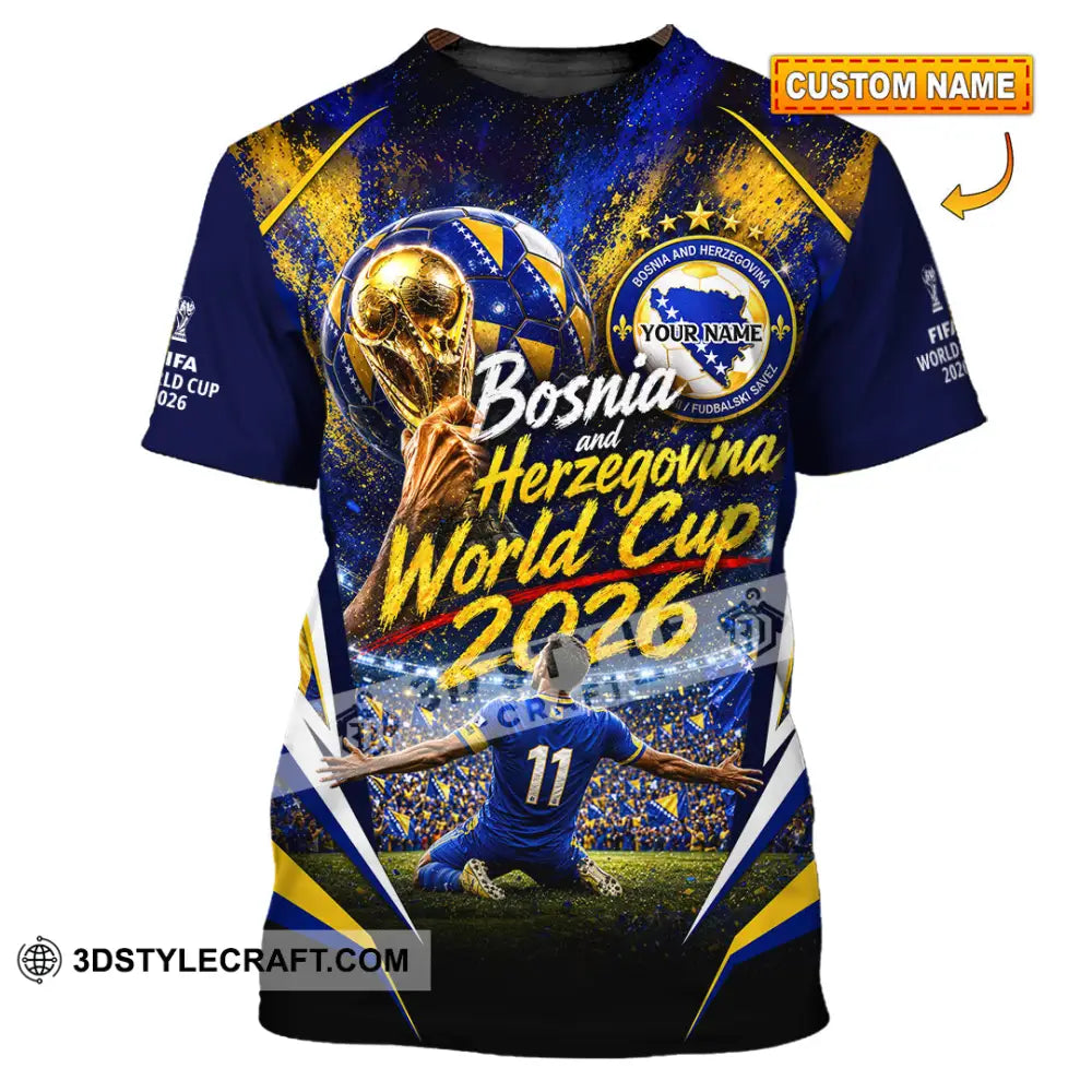Unisex Shirt - Custom Bosnia And Herzegovina World Cup 2026 Shirt - T-shirt