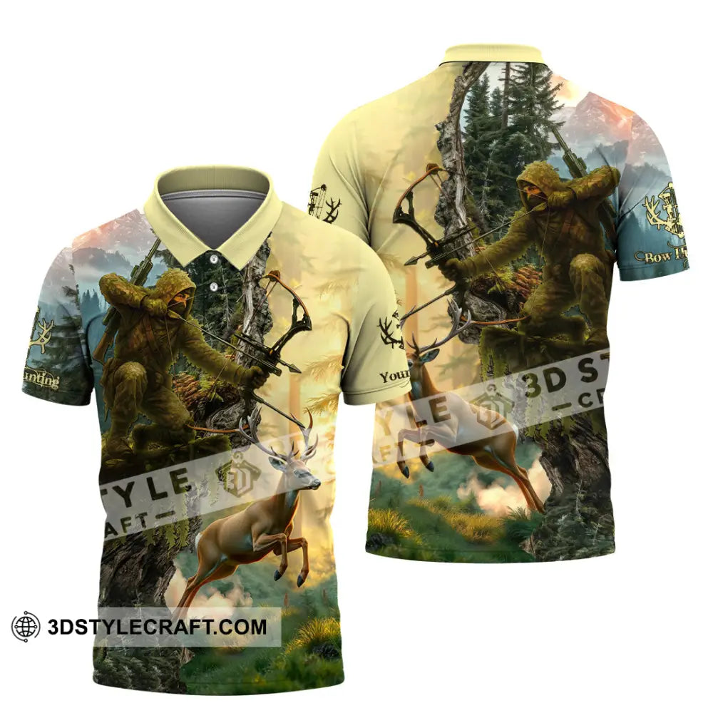 Unisex Shirt - Custom Bow Hunting Shirt Polo Shirt / S T-shirt