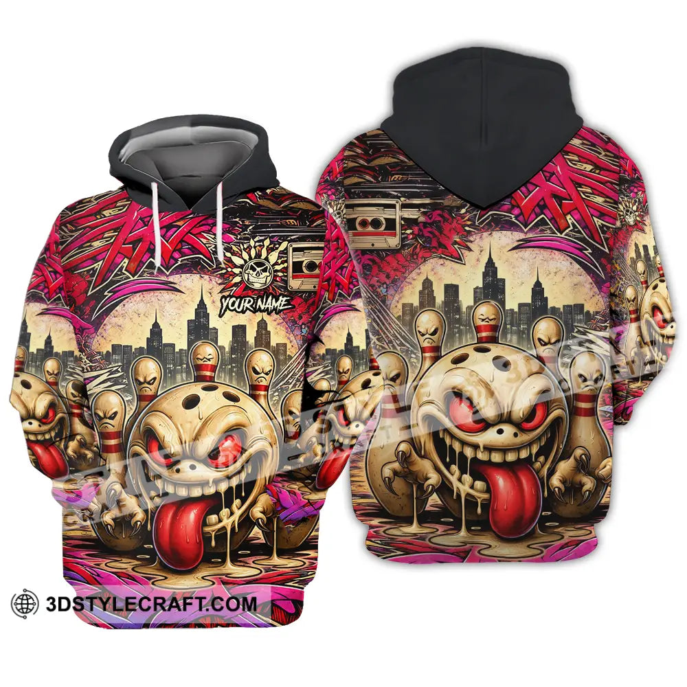 Unisex Shirt - Custom Bowling 3D Shirt Hoodie / S T-shirt