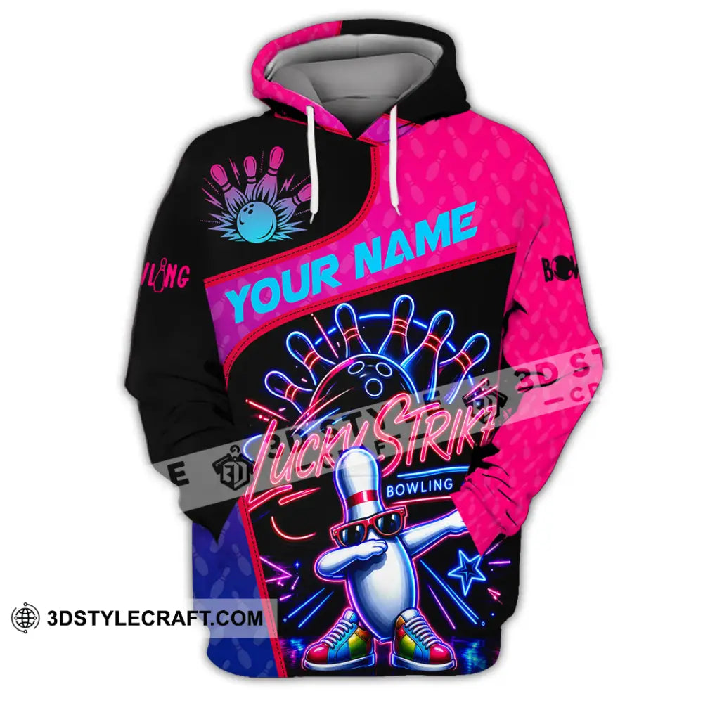 Unisex Shirt - Custom Bowling Lucky Strike Shirt - Hoodie / S - T-shirt
