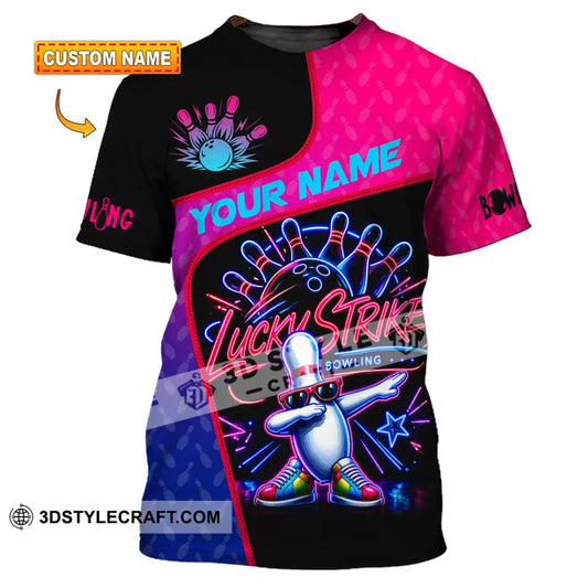 Unisex Shirt - Custom Bowling Lucky Strike Shirt - T-shirt