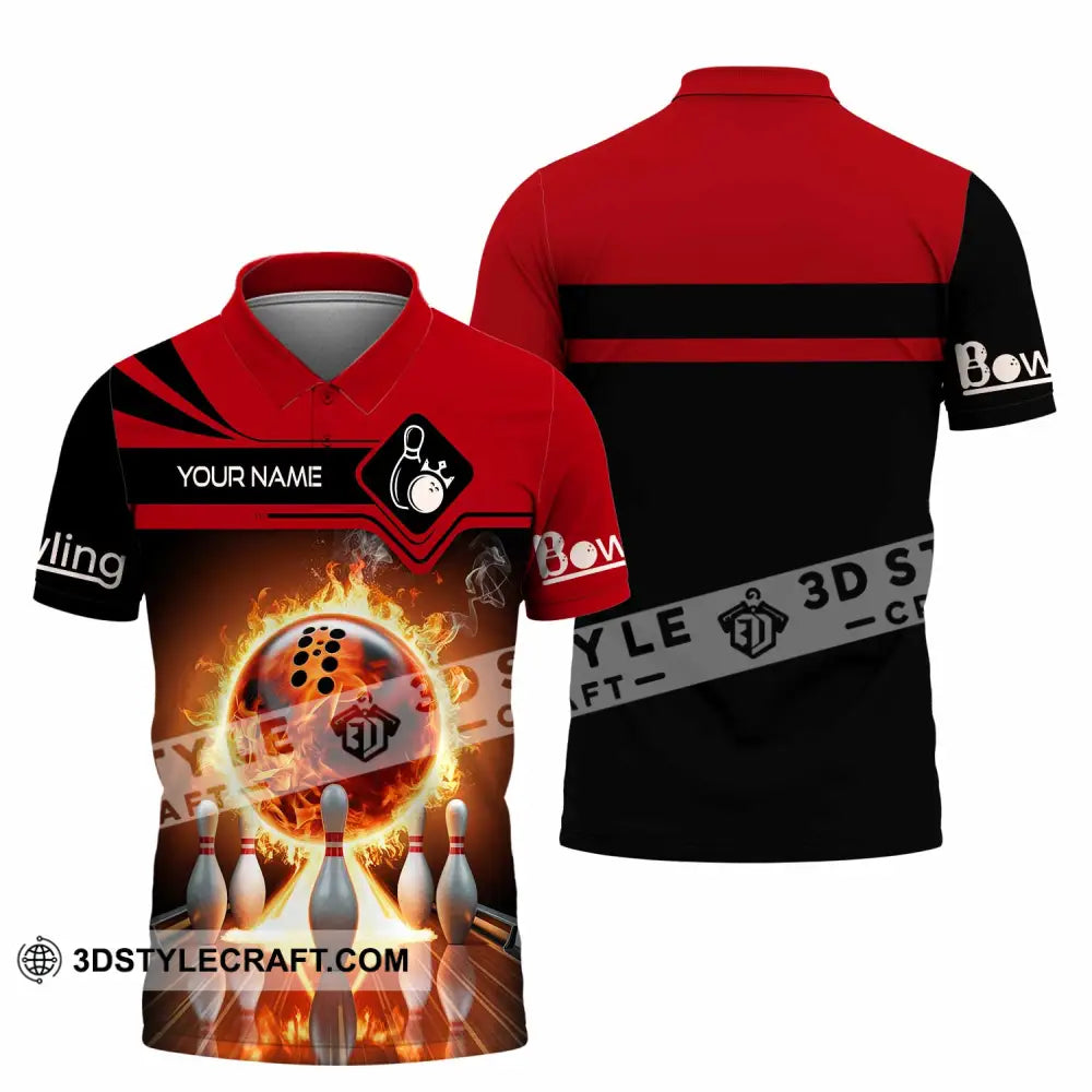Unisex Shirt - Custom Bowling Player Shirt Polo Shirt / S T-shirt