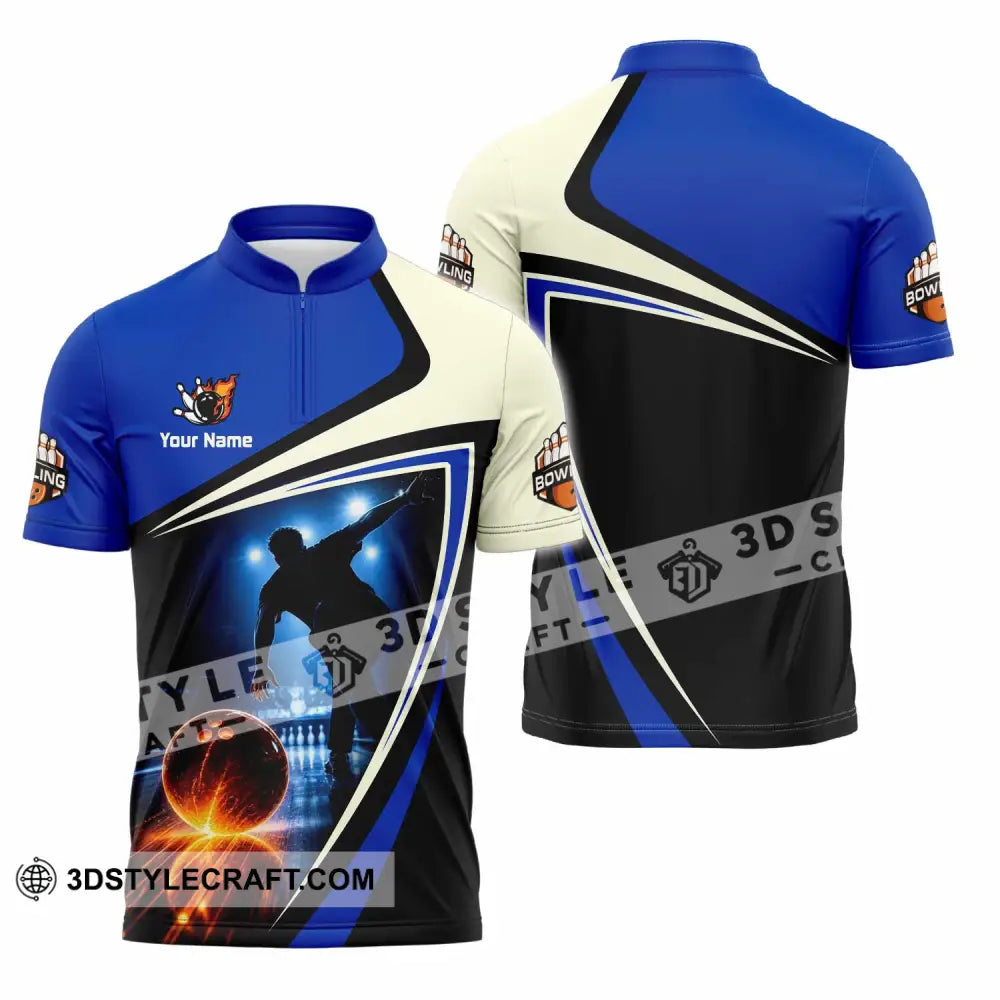 Unisex Shirt - Custom Bowling Shirt - Zipper Polo Shirt / S - T-shirt