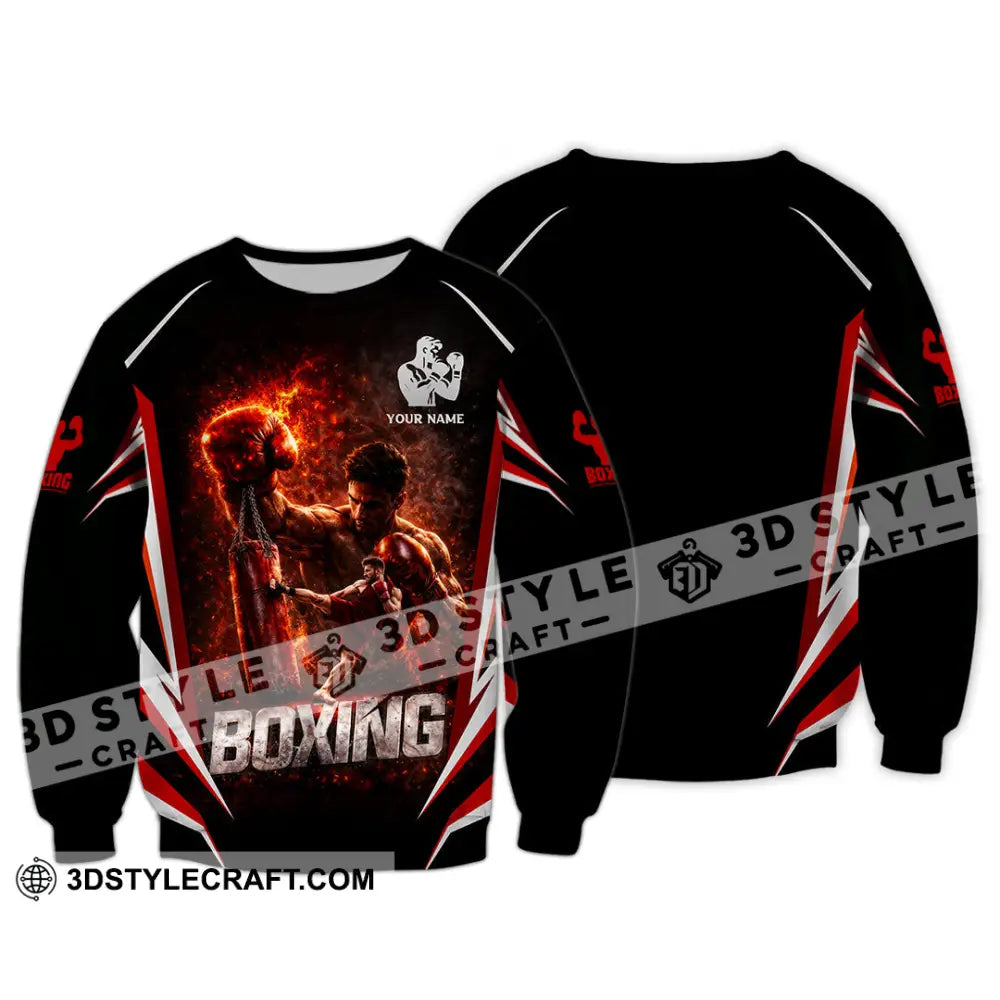 Unisex Shirt - Custom Boxing 3D Shirt Long Sleeve / S T-shirt