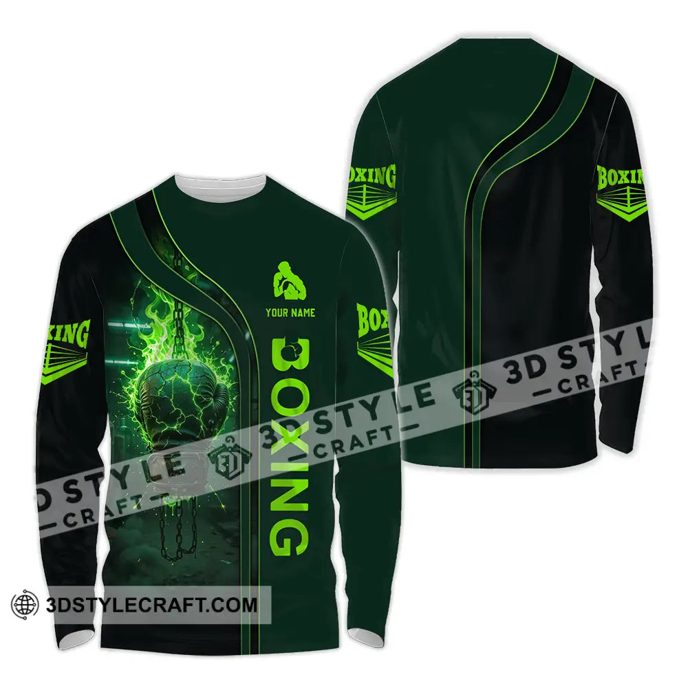 Unisex Shirt - Custom Boxing 3D Shirt Long Sleeve Shirt / S T-shirt