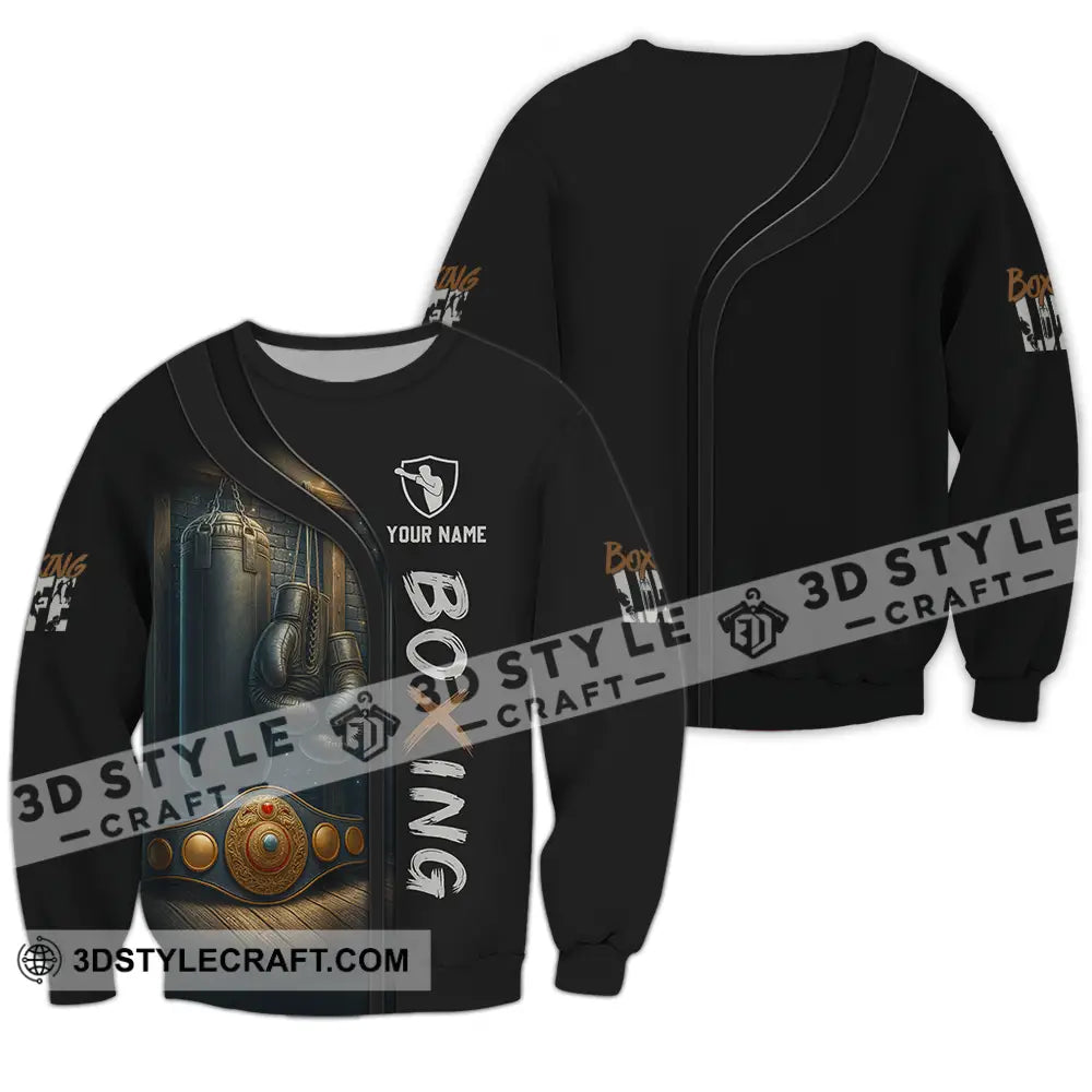 Unisex Shirt - Custom Boxing 3D Shirt Long Sleeve / S T-shirt