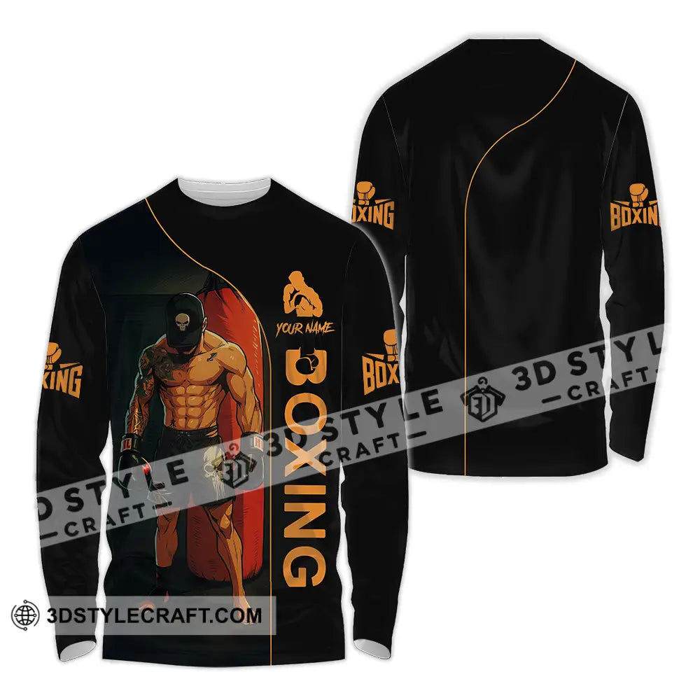 Unisex Shirt - Custom Boxing 3D Shirt Long Sleeve Shirt / S T-shirt