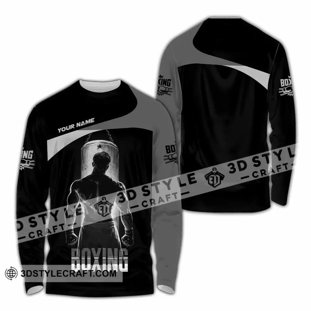 Unisex Shirt - Custom Boxing 3D Shirt - Long Sleeve Shirt / S - T-shirt