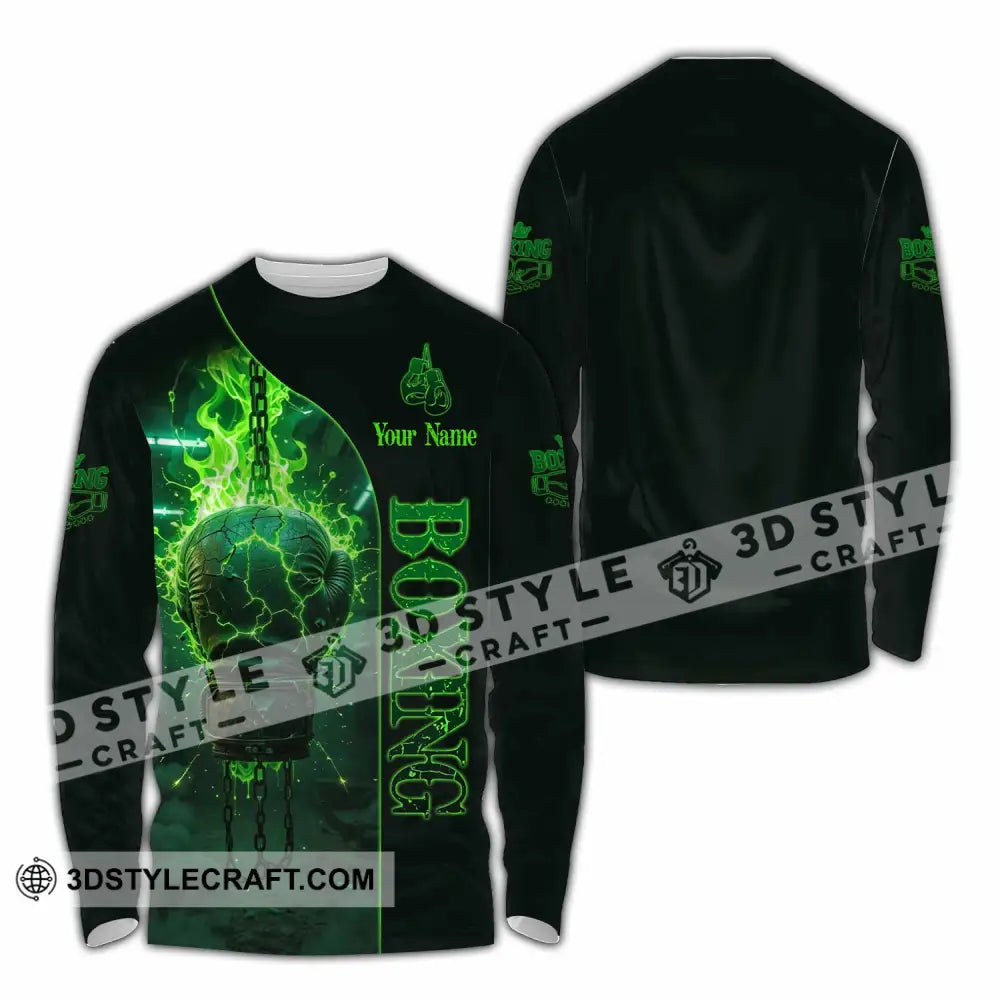Unisex Shirt - Custom Boxing 3D Shirt Long Sleeve Shirt / S T-shirt
