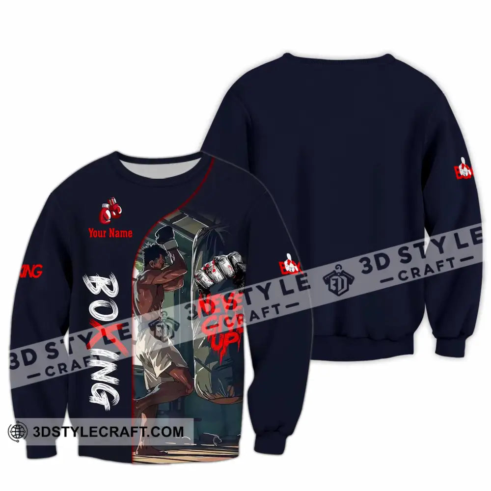 Unisex Shirt - Custom Boxing 3D Shirt Long Sleeve / S T-shirt