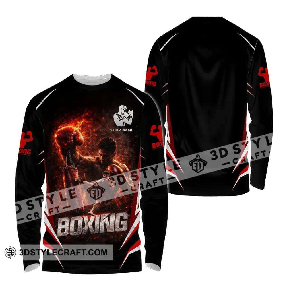 Unisex Shirt - Custom Boxing 3D Shirt Long Sleeve Shirt / S T-shirt