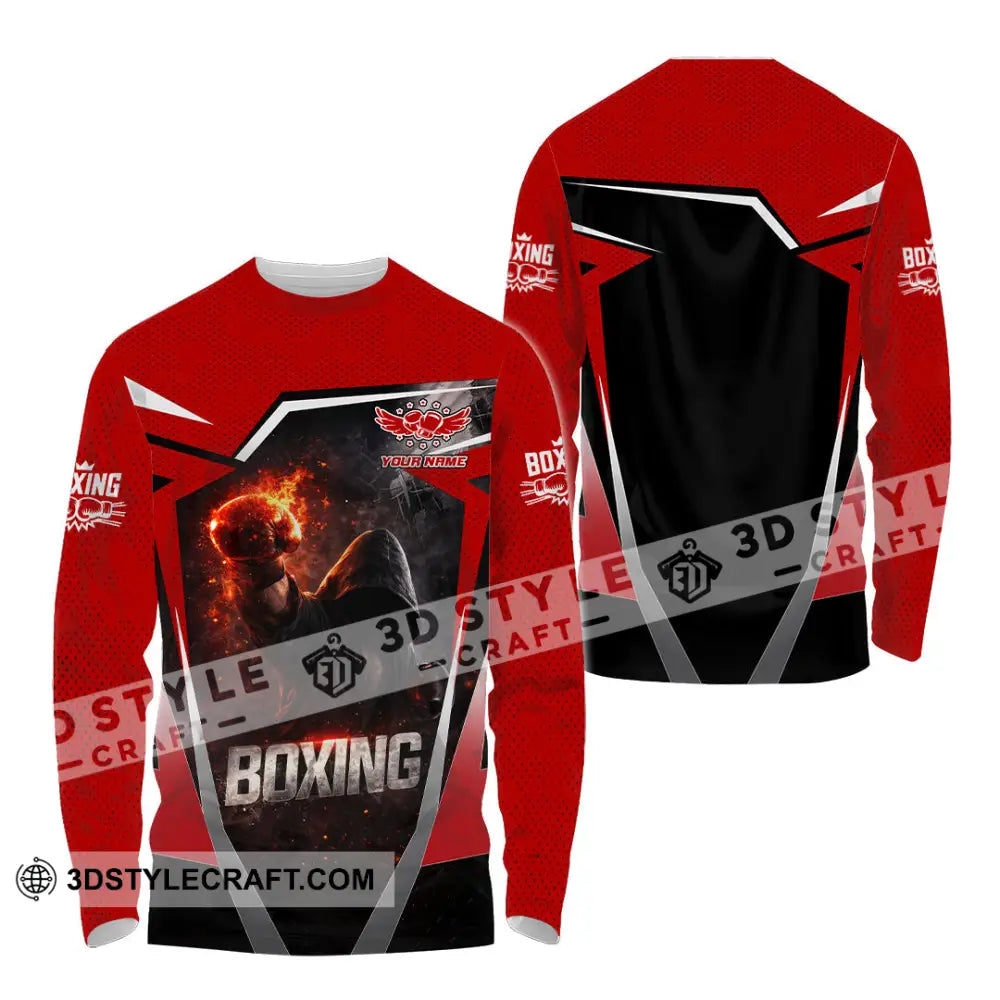 Unisex Shirt - Custom Boxing 3D Shirt Long Sleeve Shirt / S T-shirt
