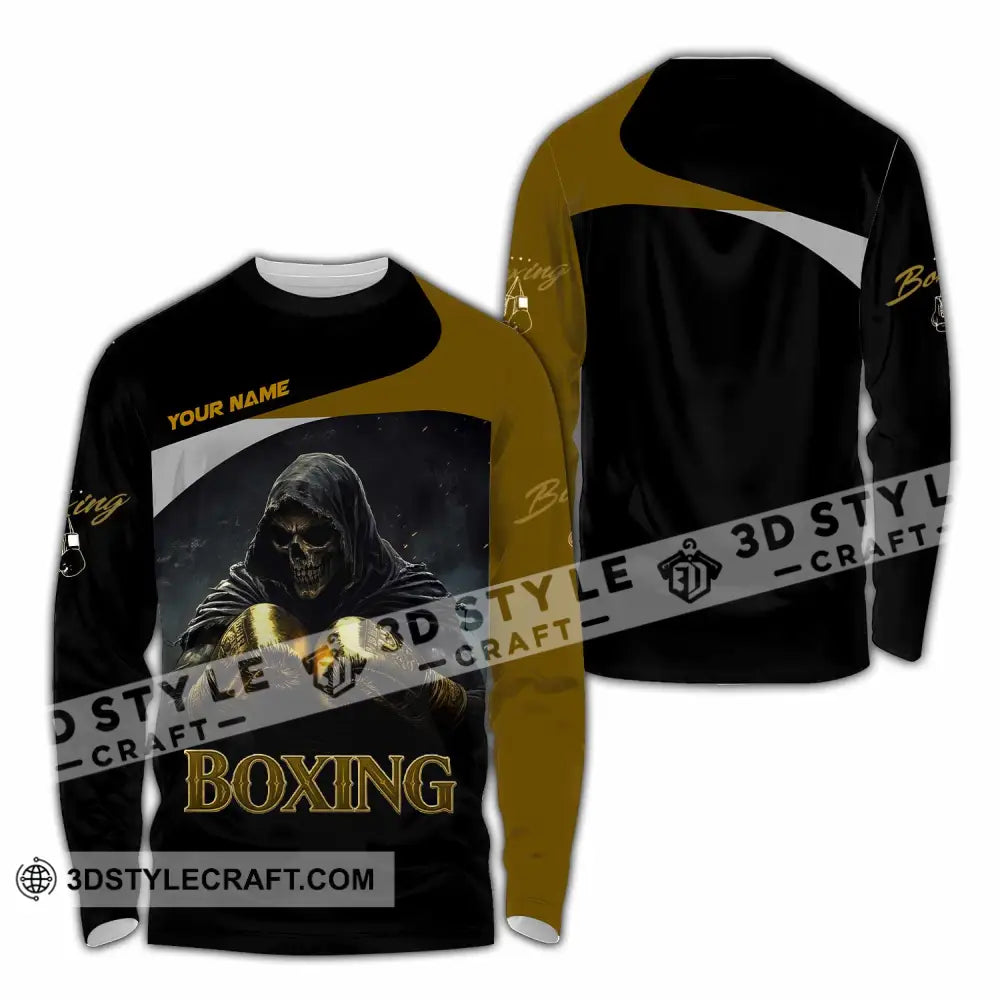 Unisex Shirt - Custom Boxing 3D Shirt Long Sleeve Shirt / S T-shirt