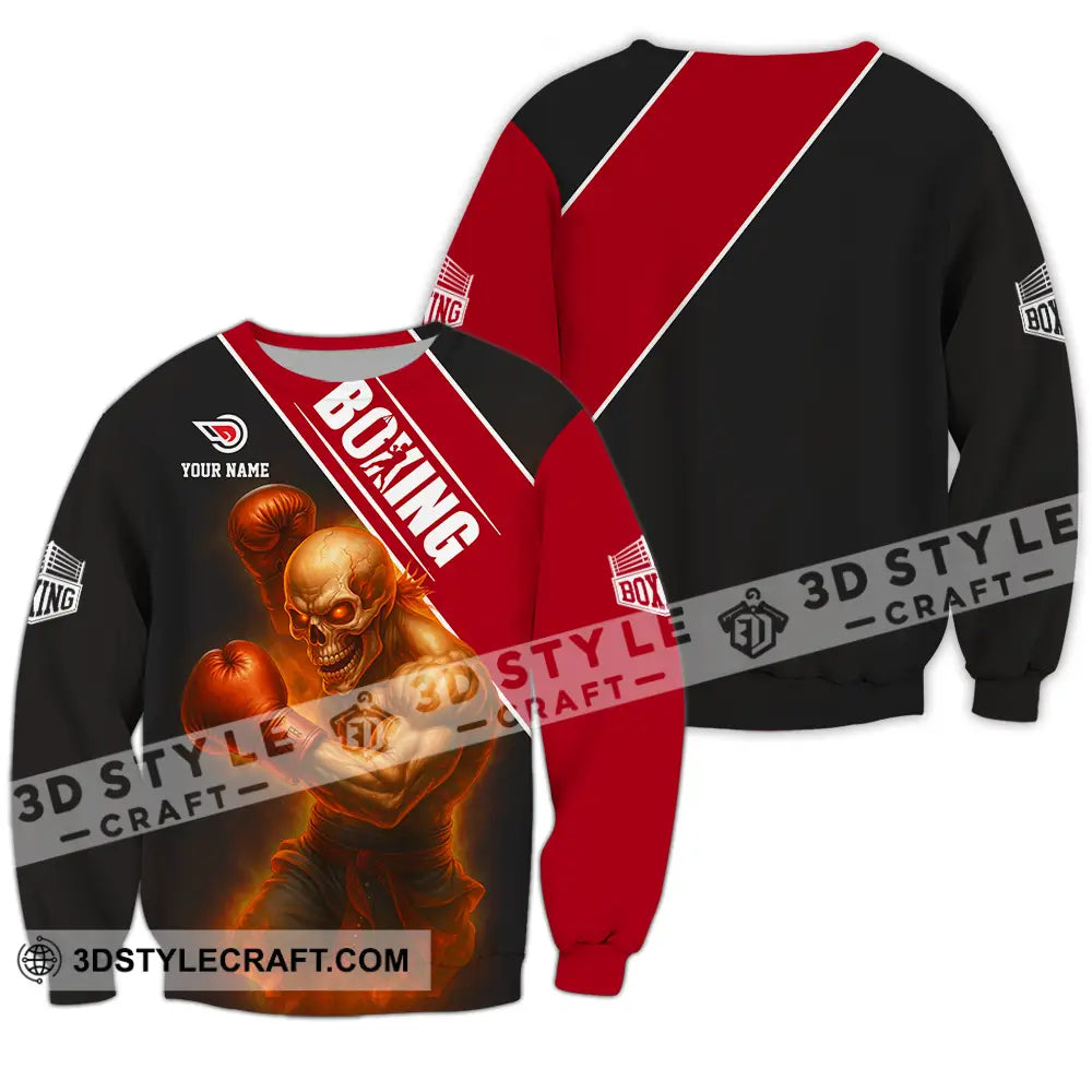 Unisex Shirt - Custom Boxing 3D Shirt Long Sleeve / S T-shirt