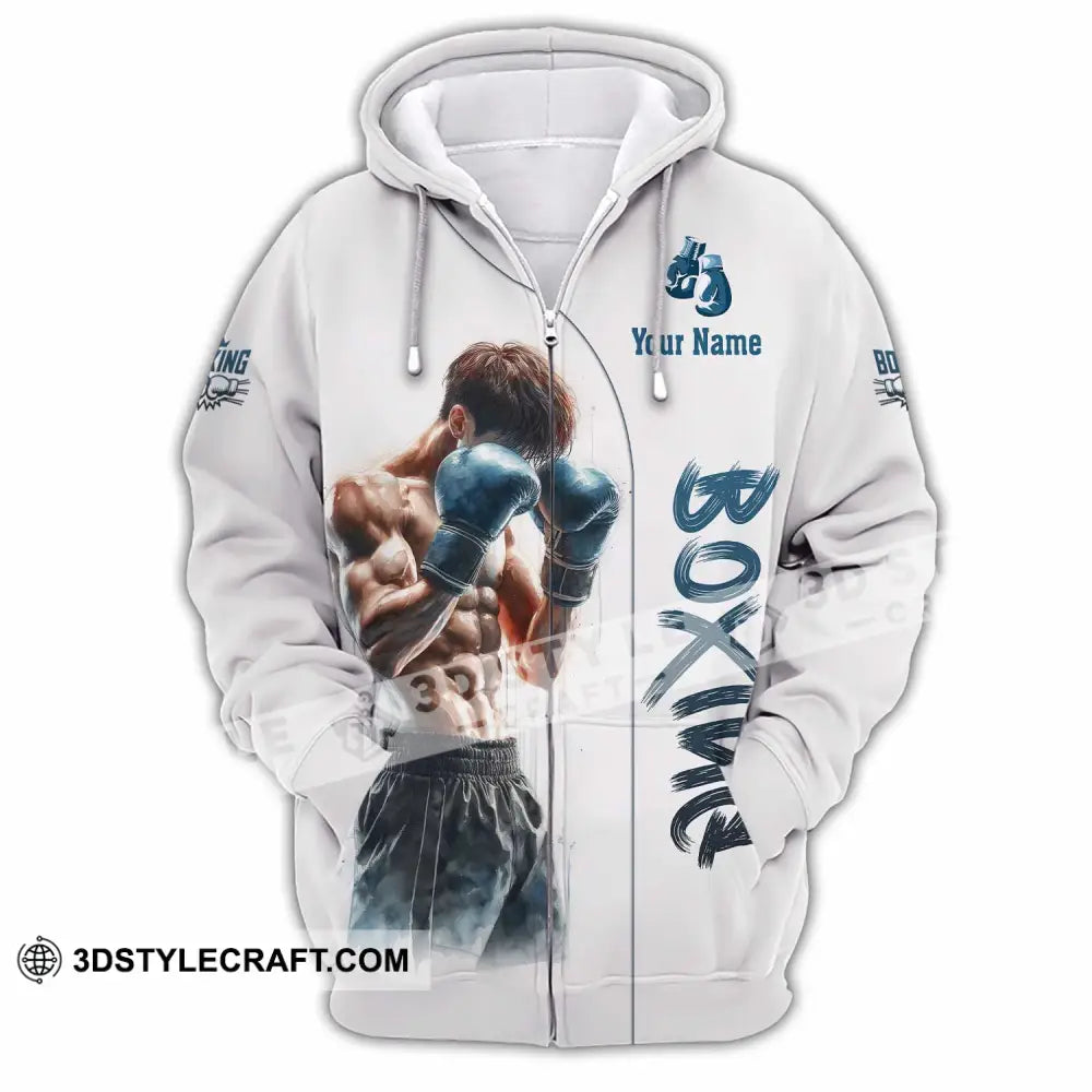Unisex Shirt - Custom Boxing 3D Shirt Zipper Hoodie / S T-shirt