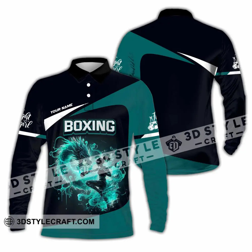 Unisex Shirt - Custom Boxing Shirt Long Sleeve Polo / S T-shirt