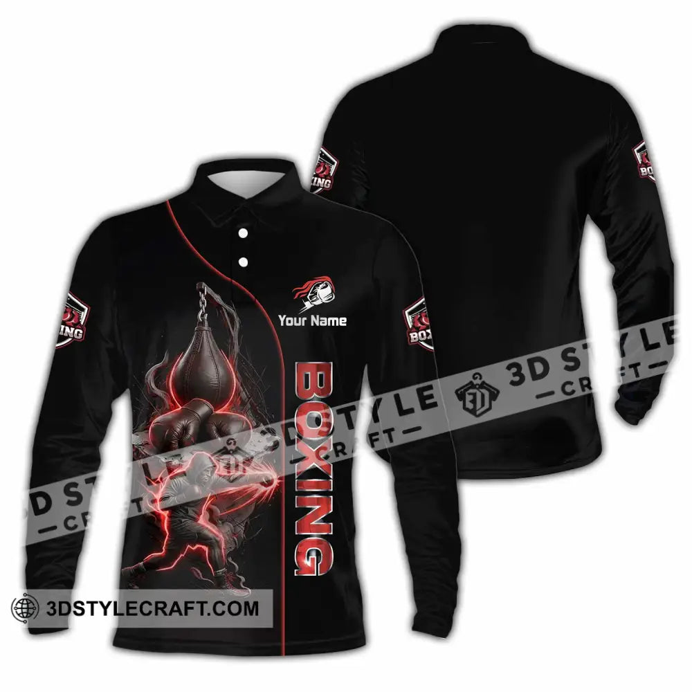 Unisex Shirt - Custom Boxing Shirt - Long Sleeve Polo / S - T-shirt