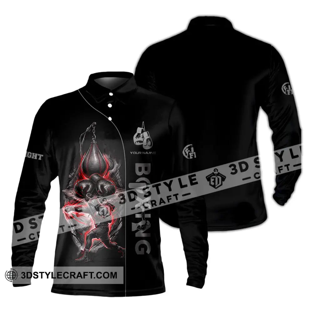 Unisex Shirt - Custom Boxing Shirt - Long Sleeve Polo / S - T-shirt