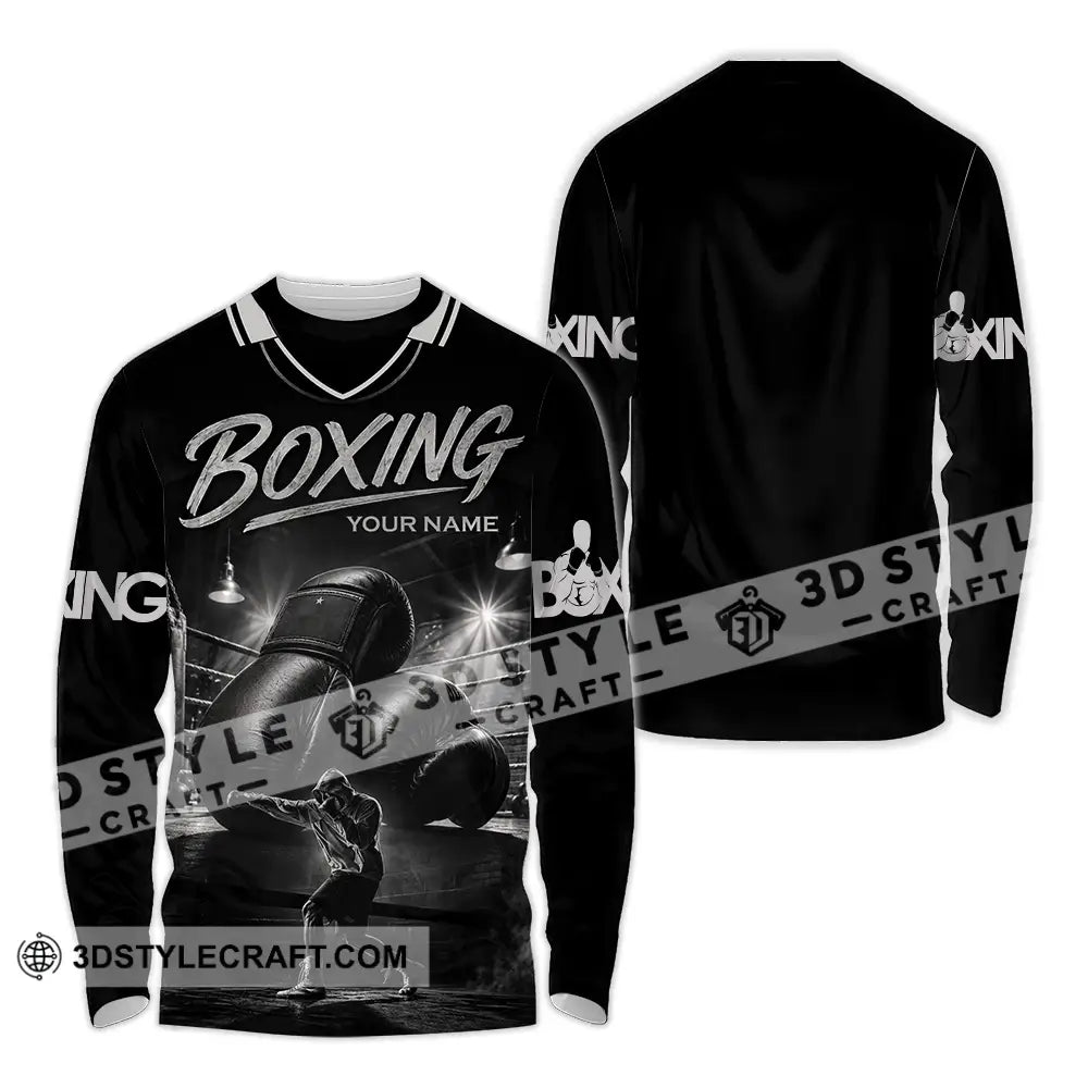 Unisex Shirt - Custom Boxing Shirt - Long Sleeve Shirt / S - T-shirt