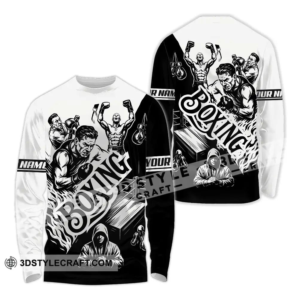 Unisex Shirt - Custom Boxing Men Shirt Long Sleeve Shirt / S T-shirt