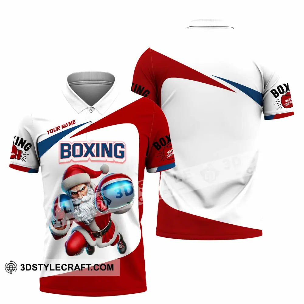 Unisex Shirt - Custom Boxing Santa Shirt Polo Shirt / S T-shirt