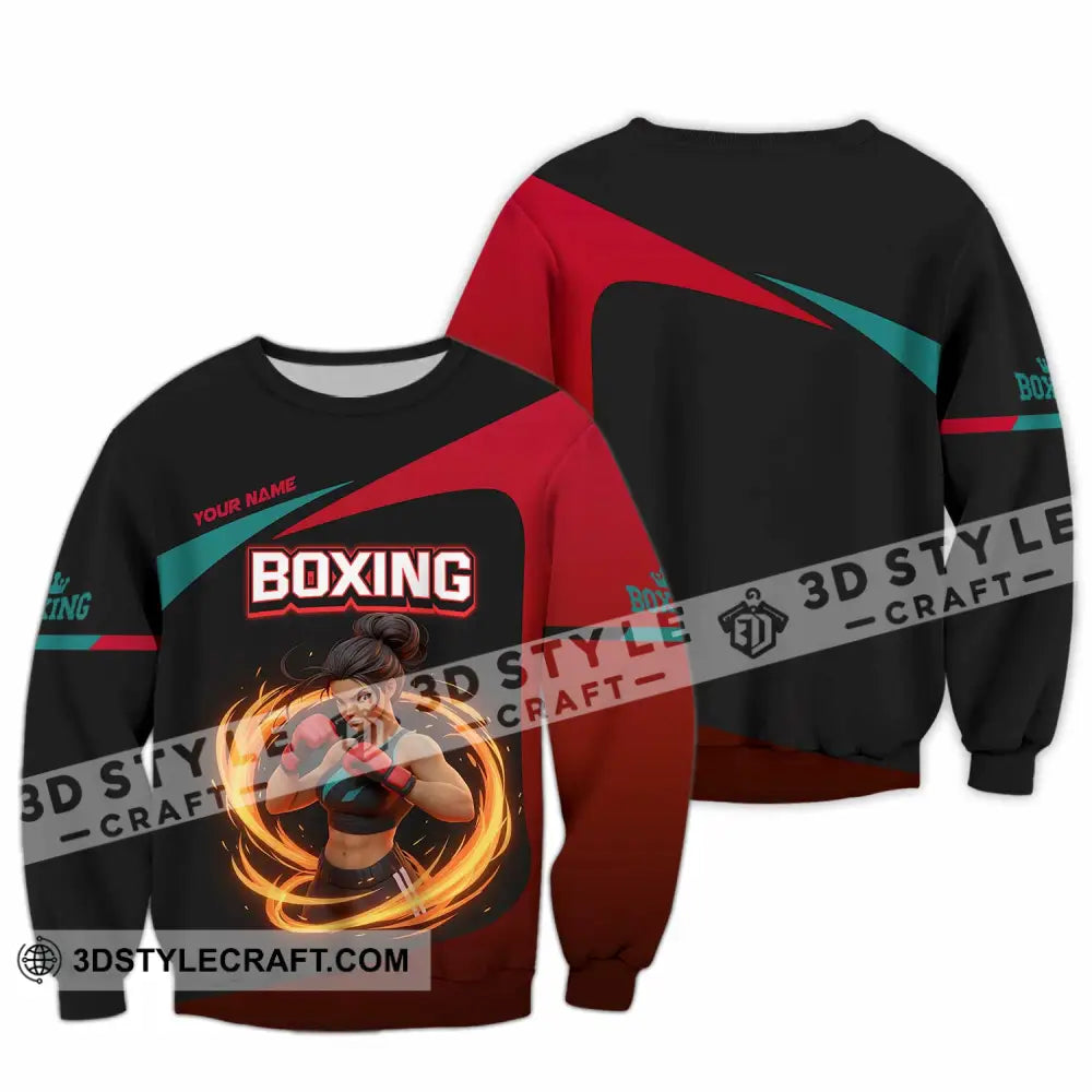 Unisex Shirt Custom Boxing Sport Shirt Long Sleeve / S T shirt