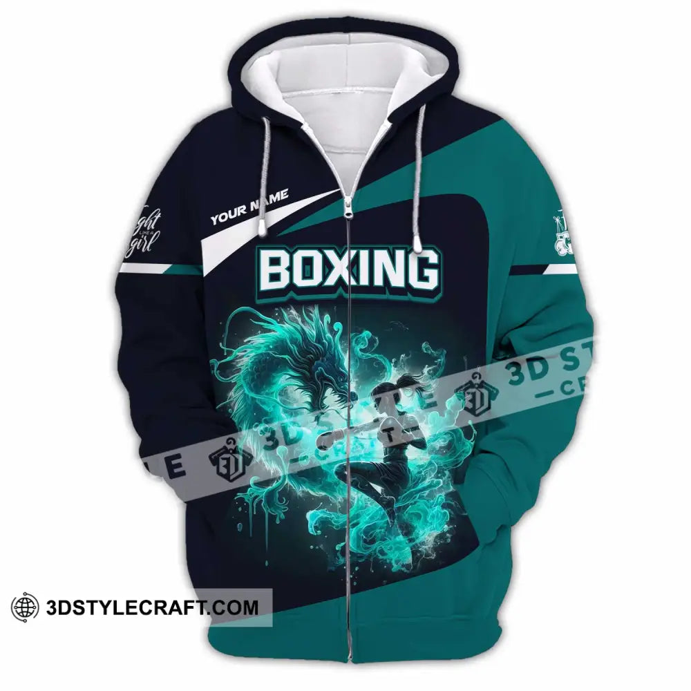 Unisex Shirt - Custom Boxing Shirt Zipper Hoodie / S T-shirt