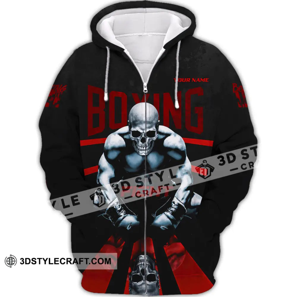 Unisex Shirt - Custom Boxing Shirt - Zipper Hoodie / S - T-shirt