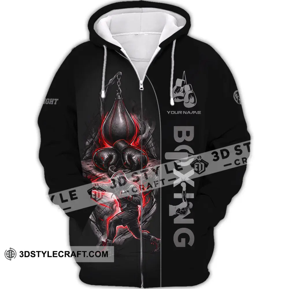 Unisex Shirt - Custom Boxing Shirt - Zipper Hoodie / S - T-shirt