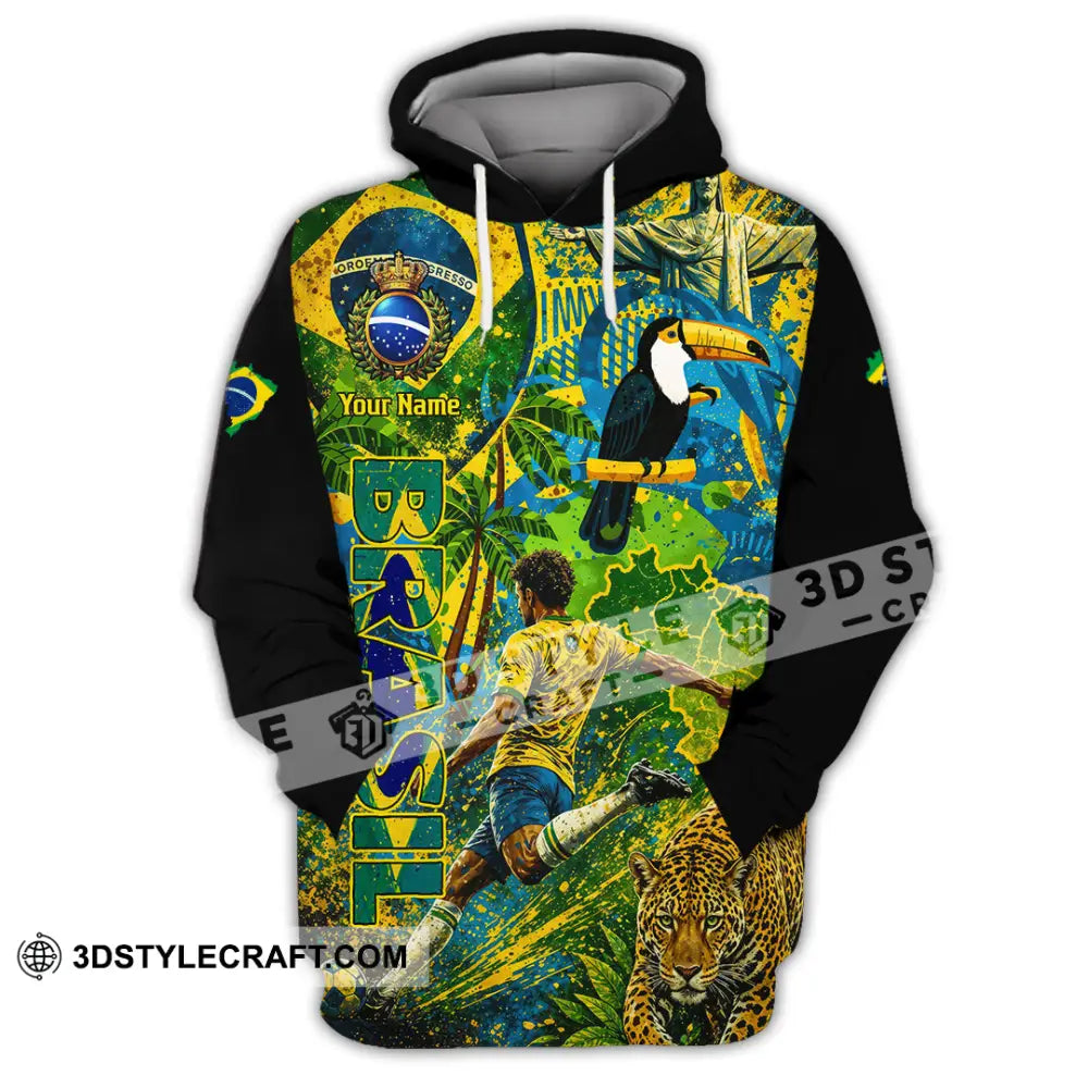 Unisex Shirt - Custom Brasil World Cup 2026 3D Shirt - Hoodie / S - T-shirt