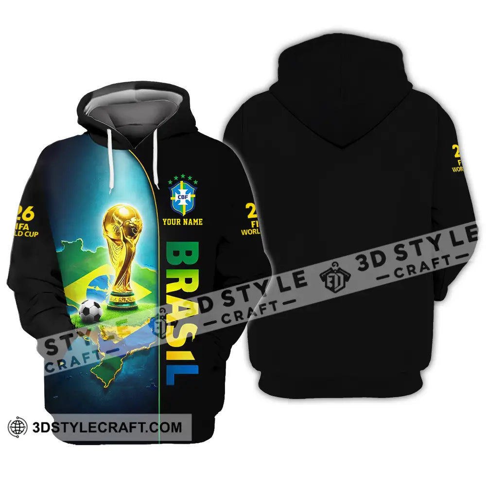 Unisex Shirt - Custom Brasil World Cup 2026 3D Shirt - Hoodie / S - T-shirt