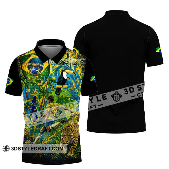 Unisex Shirt - Custom Brasil 3D Shirt style option 2