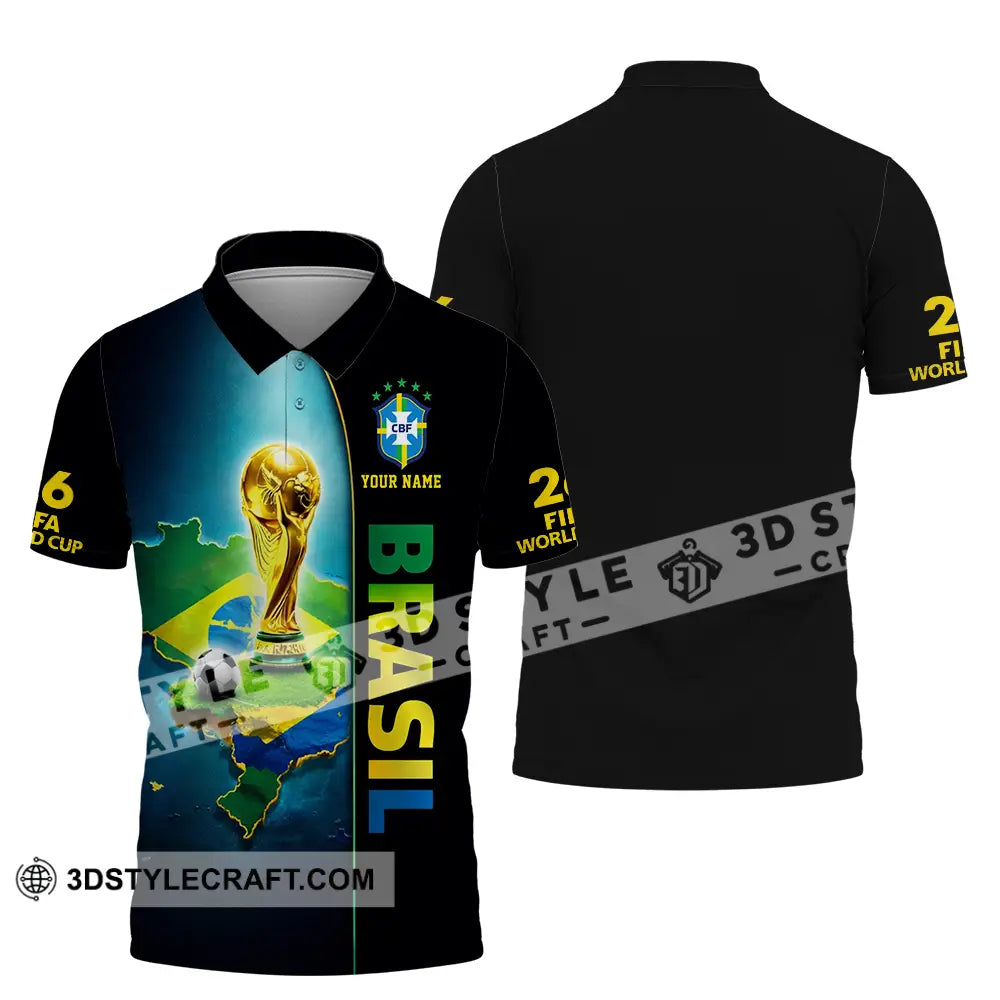 Unisex Shirt - Custom Brasil World Cup 2026 3D Shirt - Polo Shirt / S - T-shirt