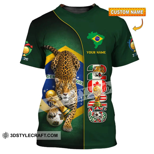 Unisex Shirt - Custom Brasil World Cup 2026 3D Shirt T-shirt