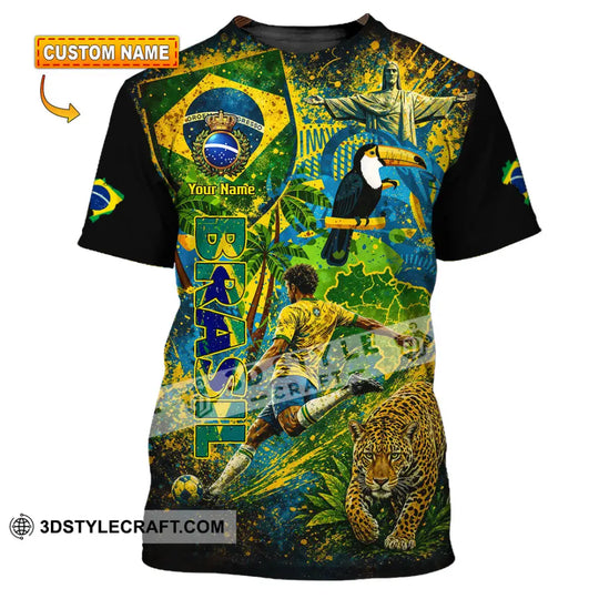 Unisex Shirt - Custom Brasil 3D Shirt style option 1