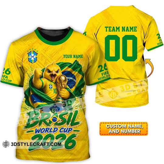 Unisex Shirt - Custom Brasil 3D Shirt style option 1