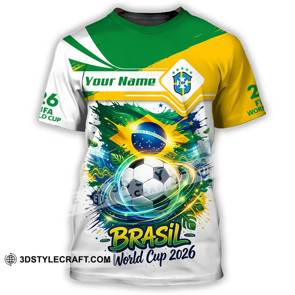 Unisex Shirt - Custom Brasil Fifa World Cup 2026 3D Shirt - T-Shirt / S - T-shirt