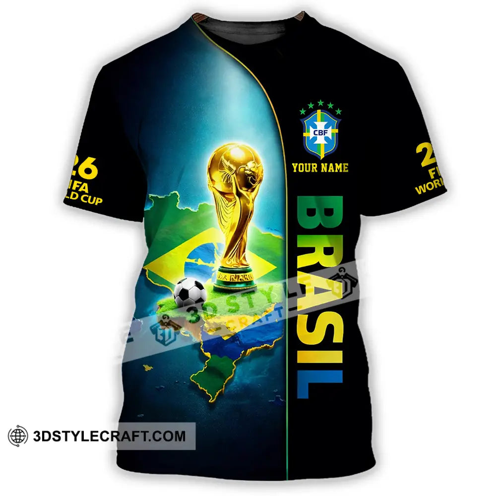 Unisex Shirt - Custom Brasil World Cup 2026 3D Shirt - T-Shirt / S - T-shirt
