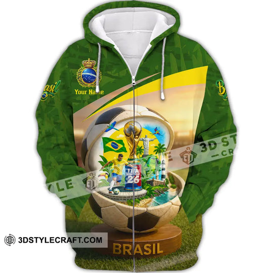 Unisex Shirt - Custom Brasil 3D Shirt style option 2