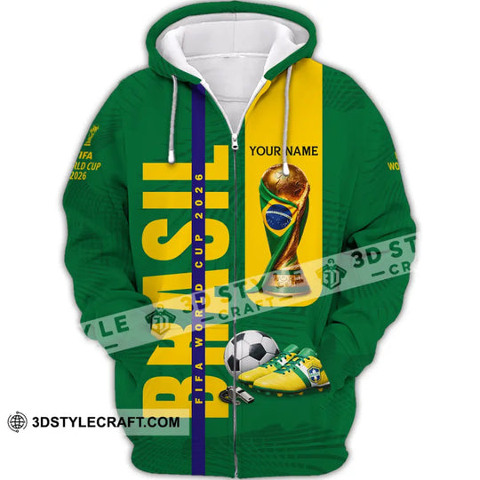 Unisex Shirt - Custom Brasil 3D Shirt style option 3