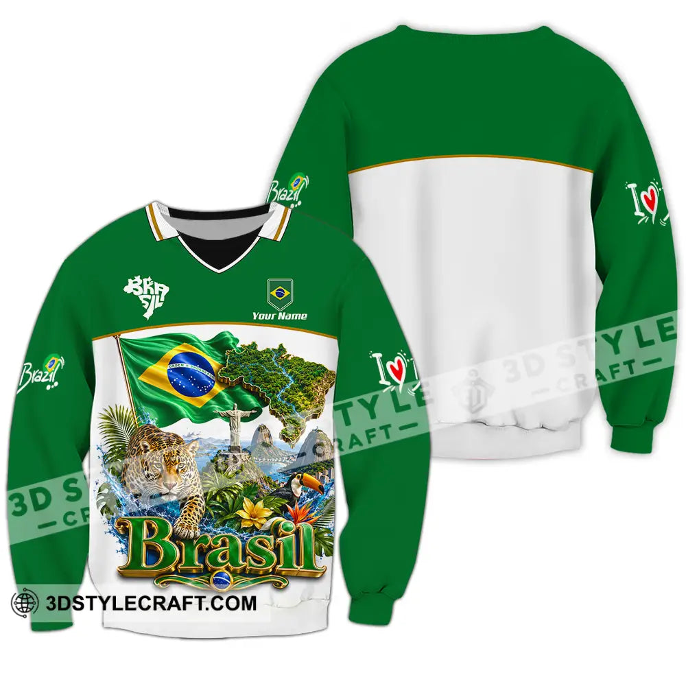 Unisex Shirt - Custom Brasil Shirt - Long Sleeve / S - T-shirt