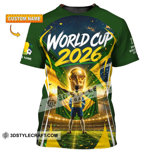 Unisex Shirt - Custom Brasil World Cup 2026 Shirt - T-shirt