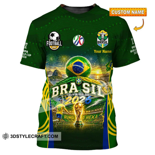 Unisex Shirt - Custom Brasil World Cup 2026 Shirt - T-shirt