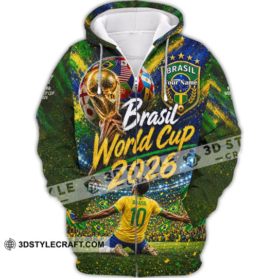 Unisex Shirt - Custom Brasil World Cup 2026 Shirt style option 3