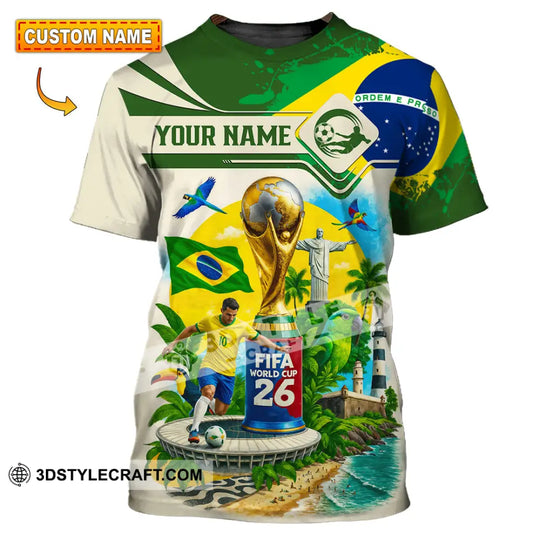 Unisex Shirt - Custom Brazil 3D Shirt style option 1