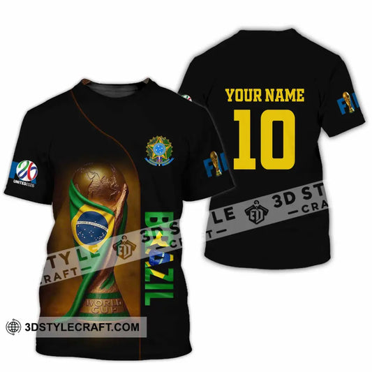 Unisex Shirt - Custom Brazil 3D Shirt T-Shirt / S T-shirt
