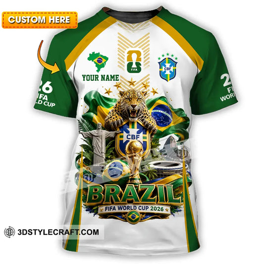 Unisex Shirt - Custom Brazil World Cup 2026 Shirt - T-shirt