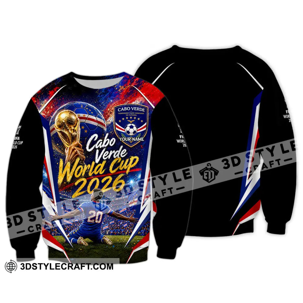 Unisex Shirt - Custom Cabo Verde World Cup 2026 Shirt - Long Sleeve / S - T-shirt